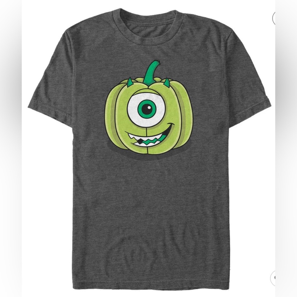 NWOT Men's Monsters Inc Halloween Pumpkin Mike T-Shirt LARGE